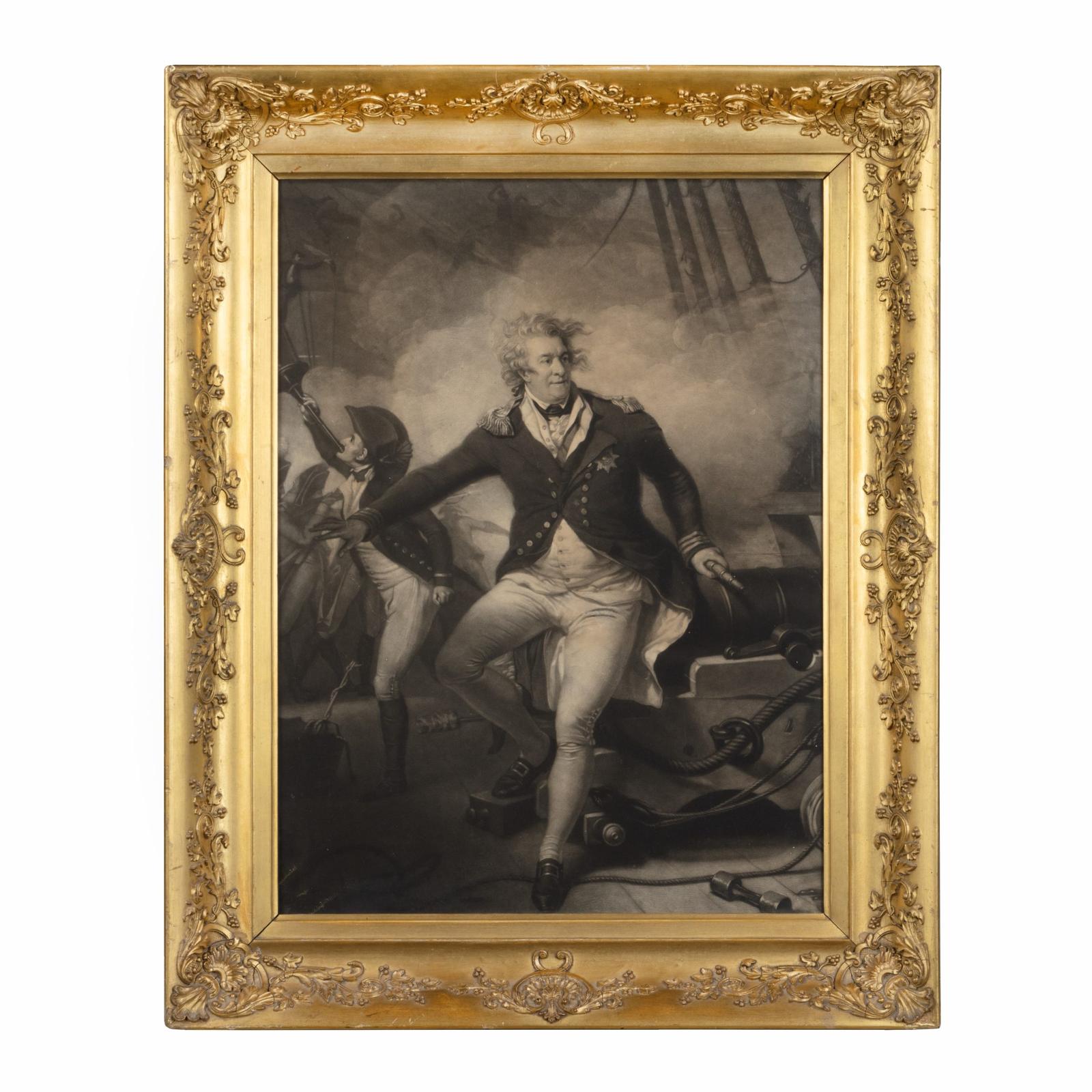 A Portrait Mezzotint of Admiral Viscount Duncan (1 of 5)