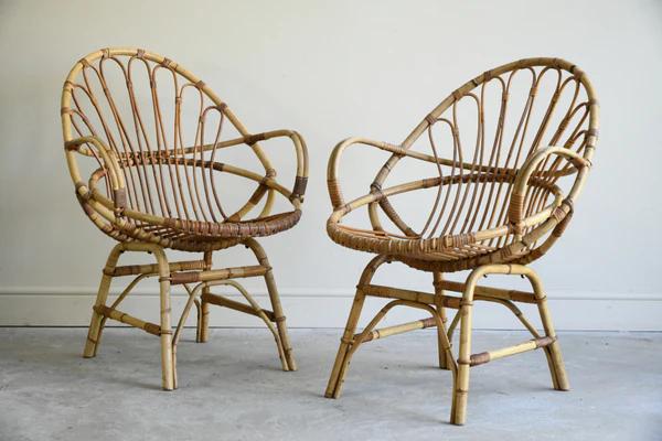 Pair of Retro Cane Occasional Chairs (1 of 12)