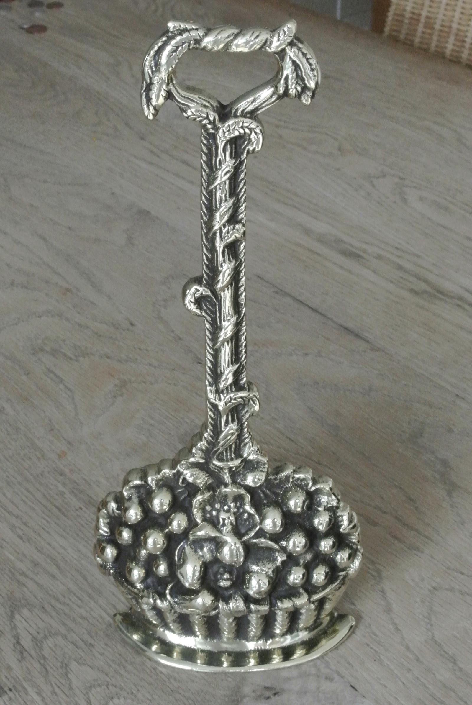 Basket of Berries Brass Door Stop Door Porter by Pearson Page c.1920 (1 of 6)