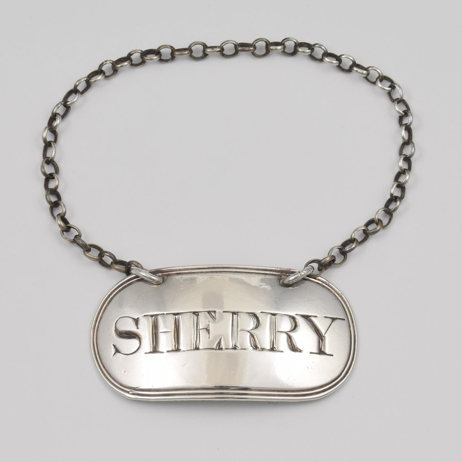 Georgian Silver Sherry Decanter Wine Label 1795 Phipps & Robinson (1 of 4)