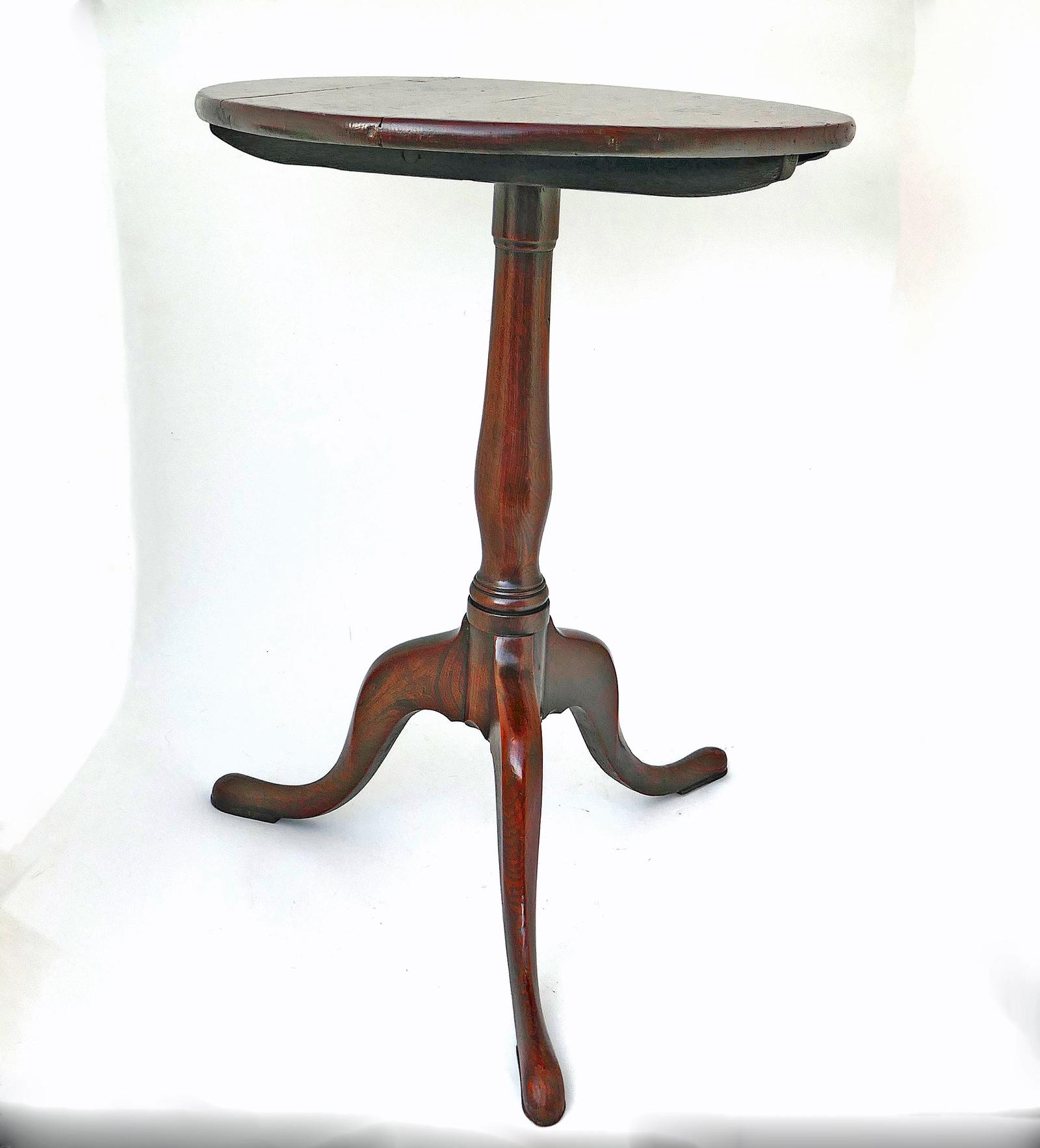 Antique Early Country Furniture 18th Century Oak & Fruitwood Tripod Table - English (1 of 6) Antique Early Country Furniture 18th Century Oak & Fruitwood Tripod Table - English (1 of 6)