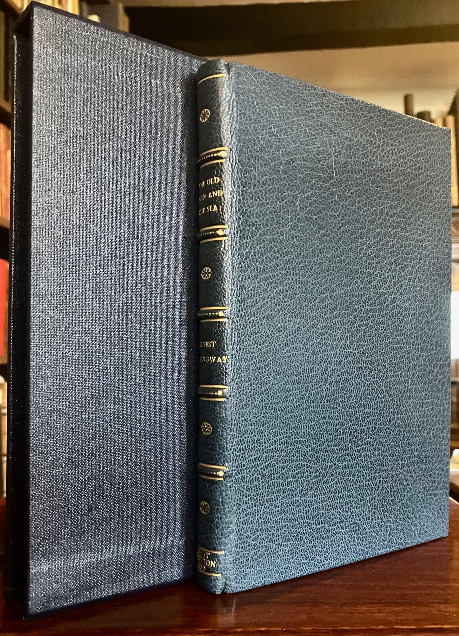 1952 Ernest Hemingway First Edition the Old Man & the Sea Leather Bound + Case (1 of 5)