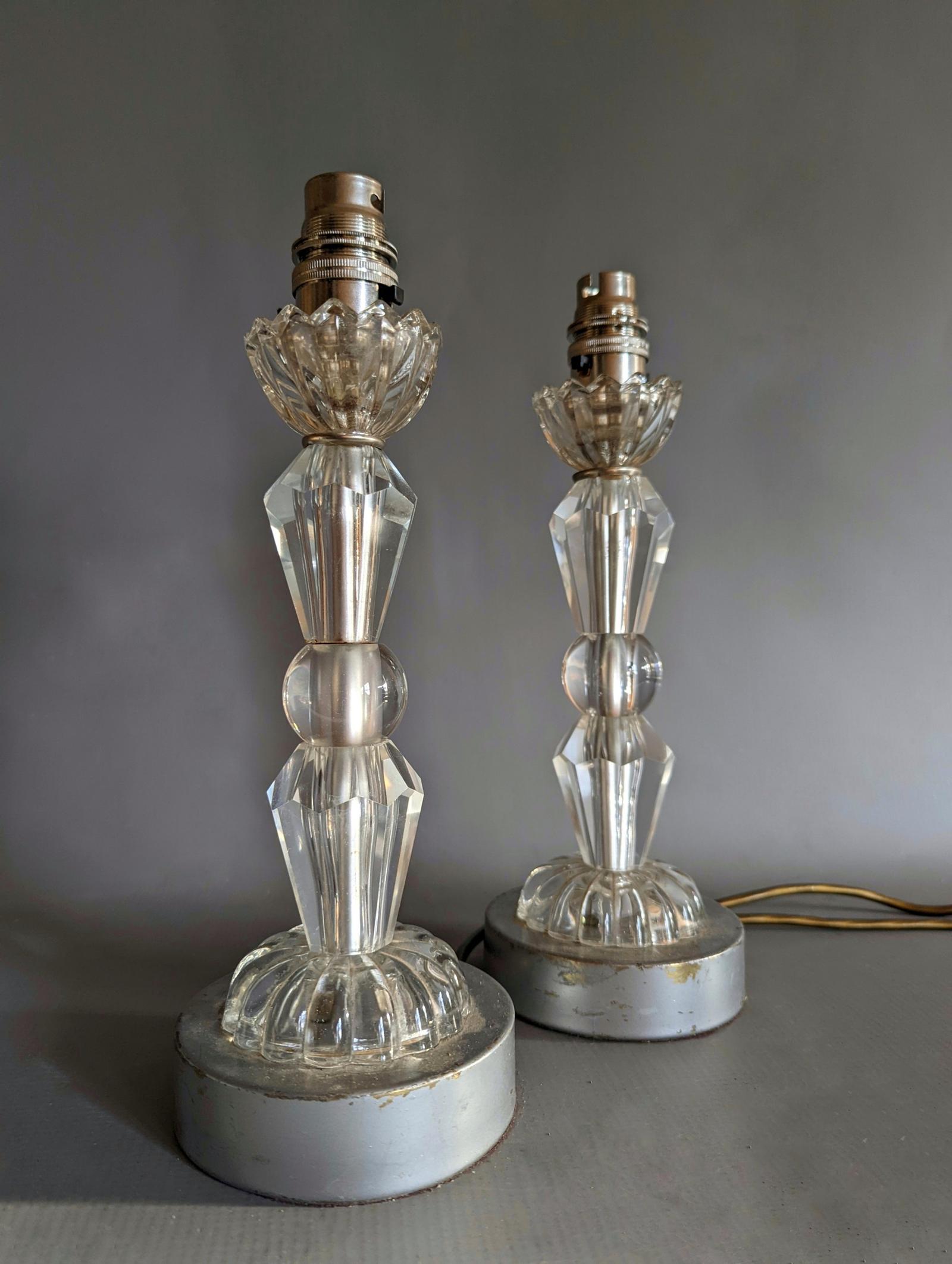 1920s Art Deco Style Glass Table Lamps (1 of 9)