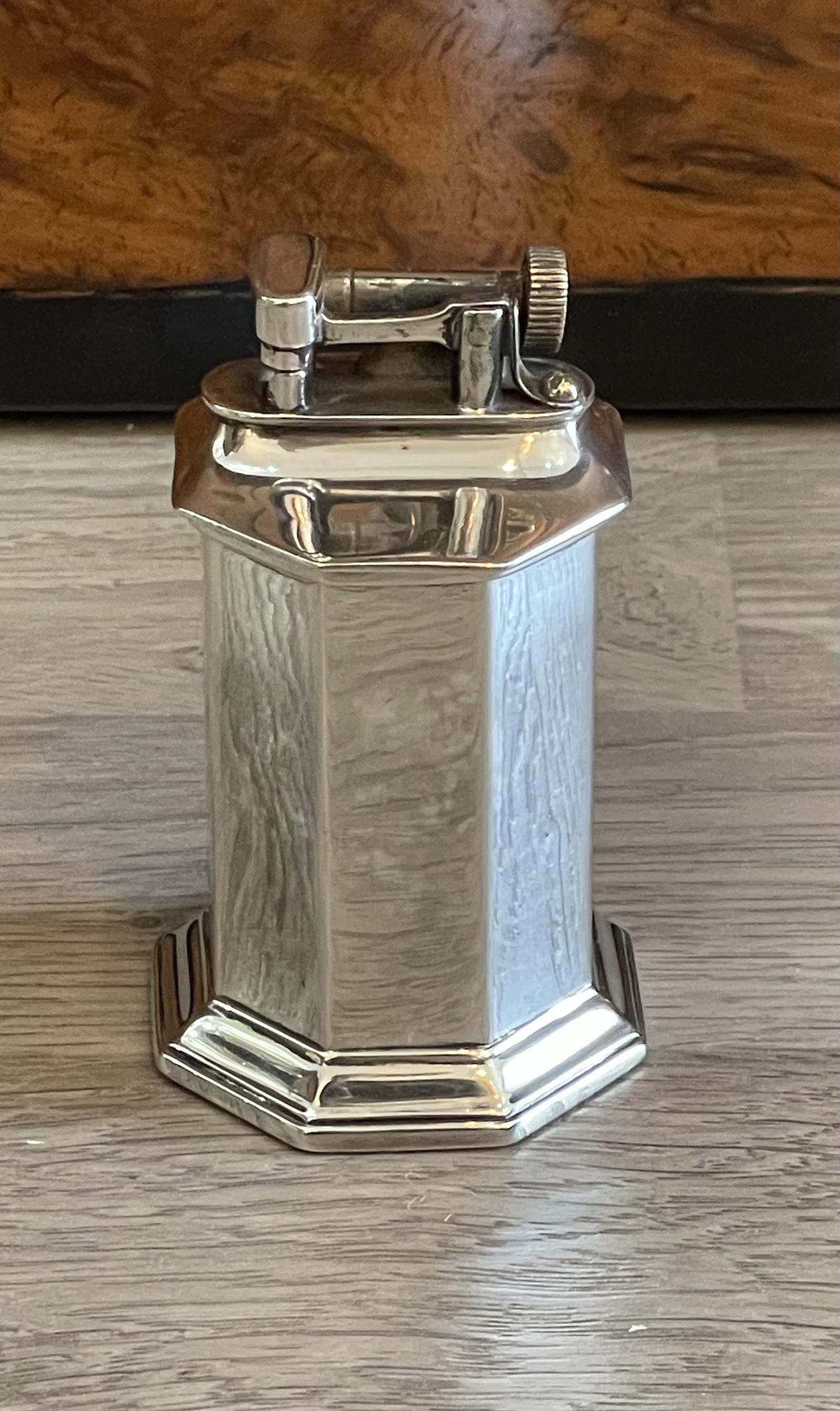 George V Solid Silver Table Lighter (1 of 6) George V Solid Silver Table Lighter (1 of 6)