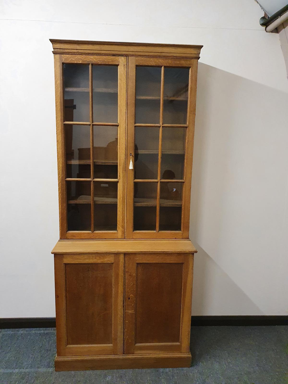 Oak Cupboard Bookcase (1 of 4)