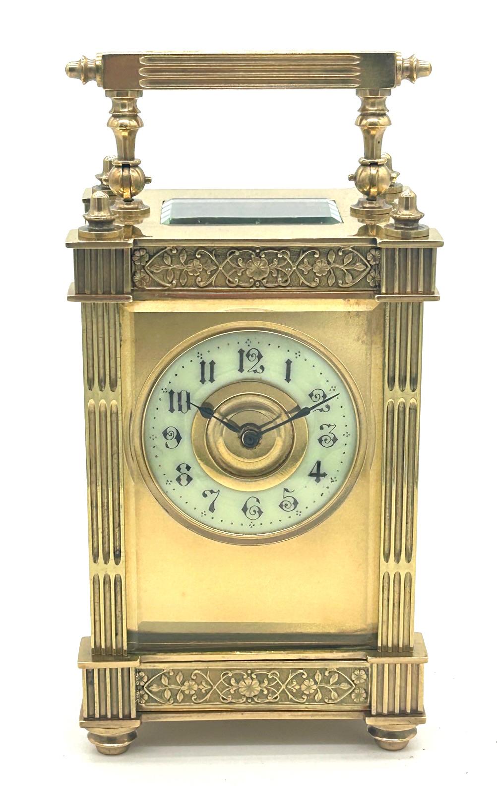 Fantastic Antique Edwardian French 8 Day Carriage Clock ca.1900 (1 of 6)