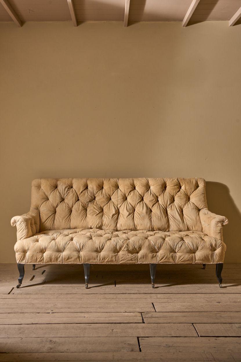 2.1m Napoleon III Buttoned Back and Seat Sofa (1 of 5) 2.1m Napoleon III Buttoned Back and Seat Sofa (1 of 5)
