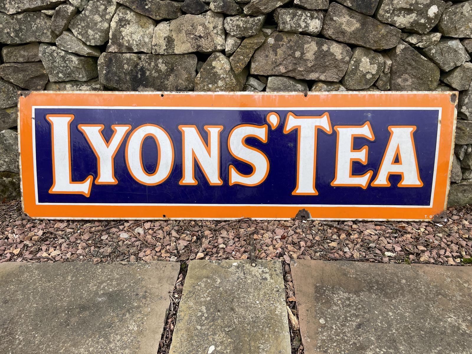 Enamel "Lyons Tea" Sign of Large Proportion (1 of 7)