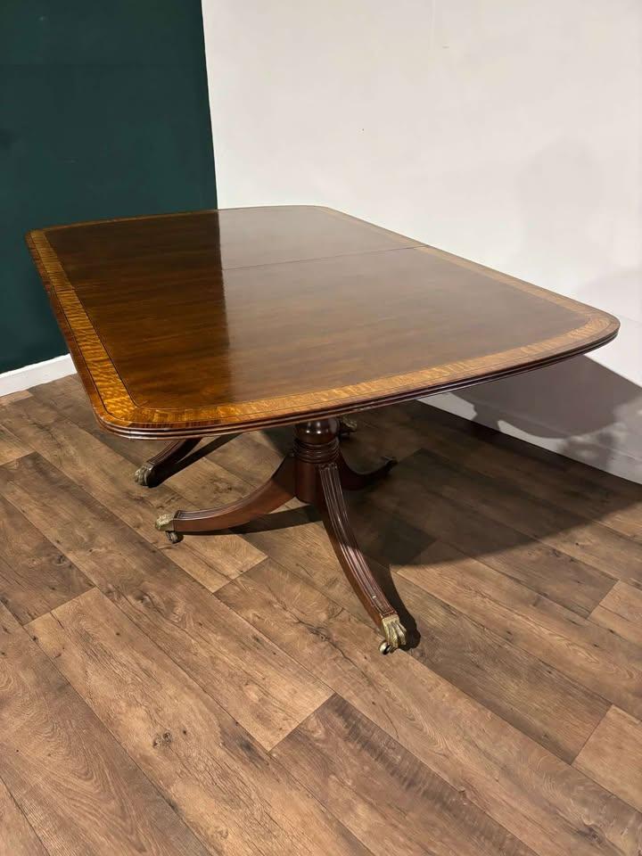 Mahogany Twin Pedestal Dining Table (1 of 12)
