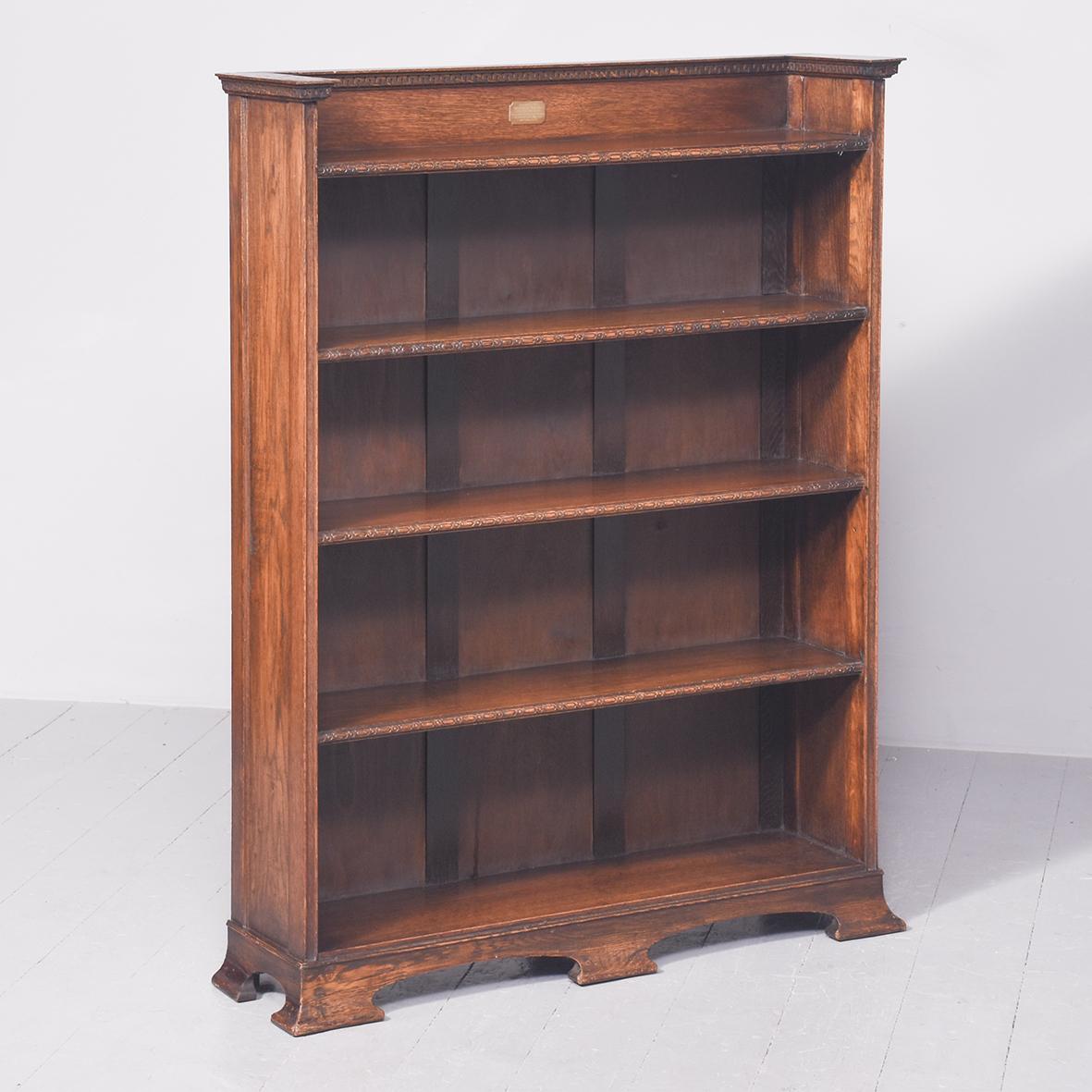 Stylish Oak Open Bookcase (1 of 7) Stylish Oak Open Bookcase (1 of 7)
