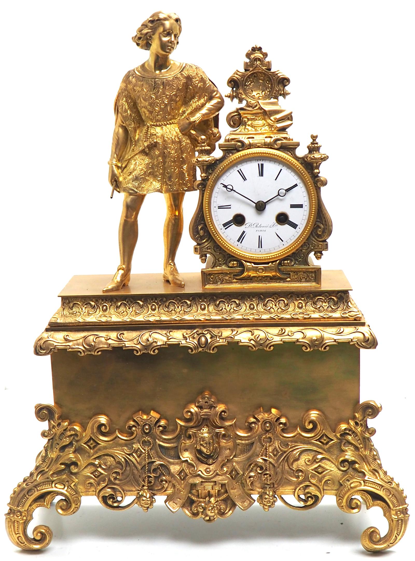 Marvellous French Bronze Ormolu Empire Figural 8-day Striking Mantle Clock (1 of 17) Marvellous French Bronze Ormolu Empire Figural 8-day Striking Mantle Clock (1 of 17)