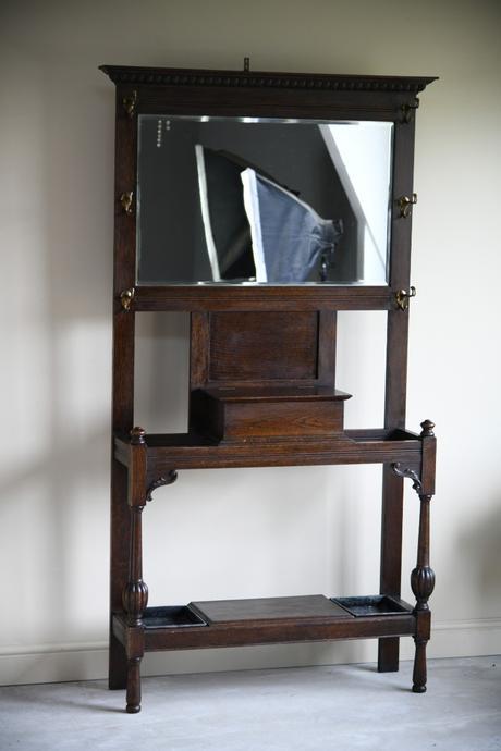 Early 20th Century Oak Hall Stand (1 of 8) Early 20th Century Oak Hall Stand (1 of 8)