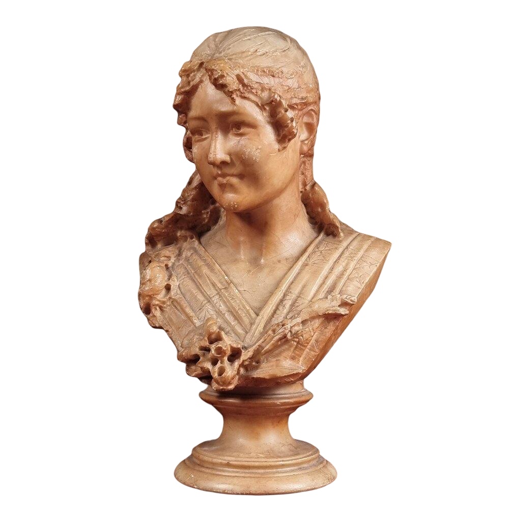 A Large 19th Century Alabaster Bust (1 of 1) A Large 19th Century Alabaster Bust (1 of 1)