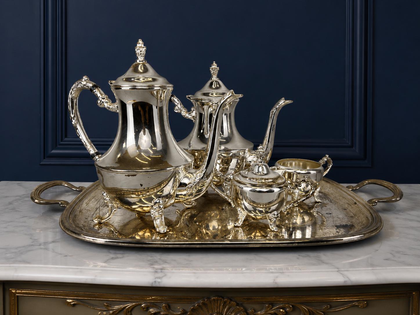 Coffee Set Vintage French Style Tea Coffee Serving Tray (1 of 27) Coffee Set Vintage French Style Tea Coffee Serving Tray (1 of 27)