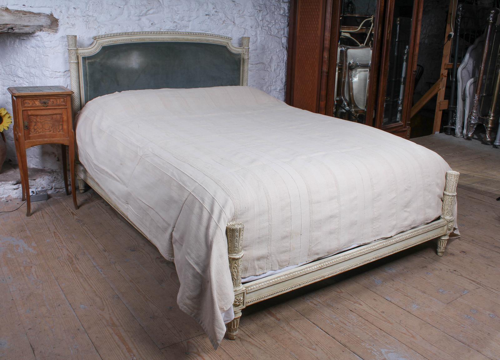 French Upholstered King Size Emperor Style Low End Bed (1 of 6) French Upholstered King Size Emperor Style Low End Bed (1 of 6)