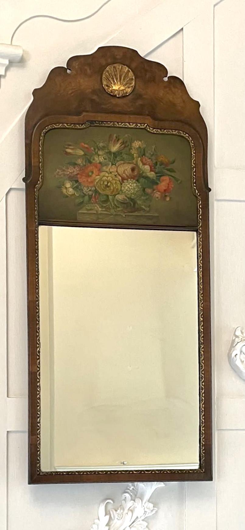 Antique Edwardian Quality Burr Walnut & Gilded Carved Wall Mirror (1 of 10) Antique Edwardian Quality Burr Walnut & Gilded Carved Wall Mirror (1 of 10)