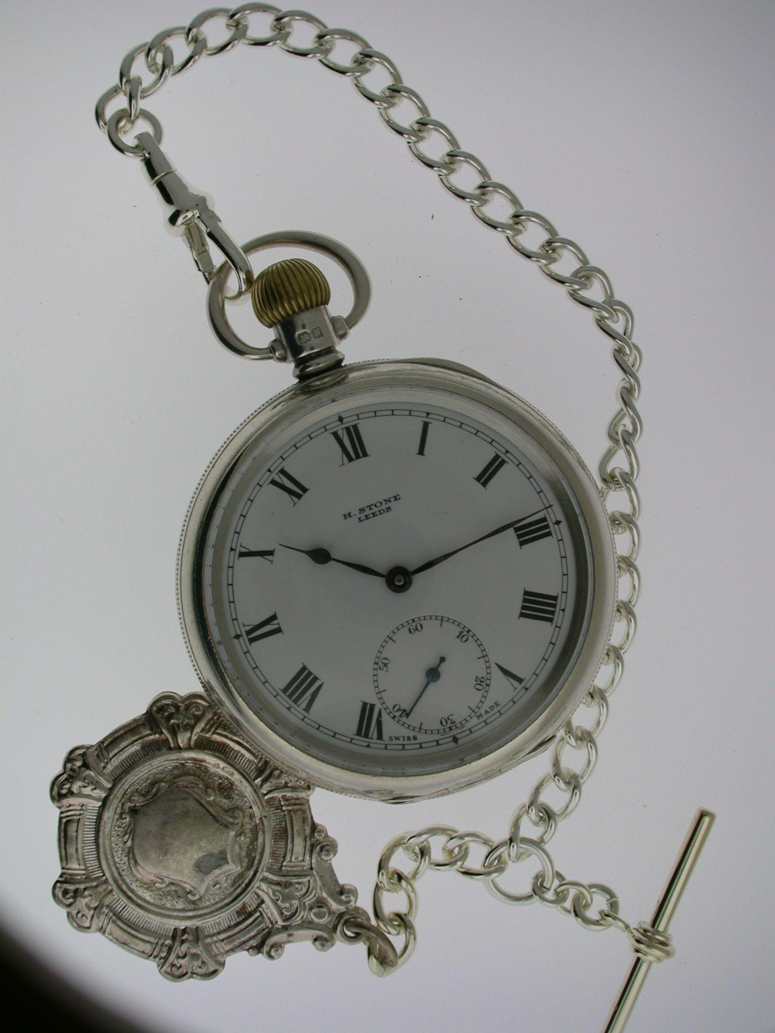 Silver H Stone Leeds Pocket Watch Hallmarked Birmingham 1937 (1 of 6) Silver H Stone Leeds Pocket Watch Hallmarked Birmingham 1937 (1 of 6)