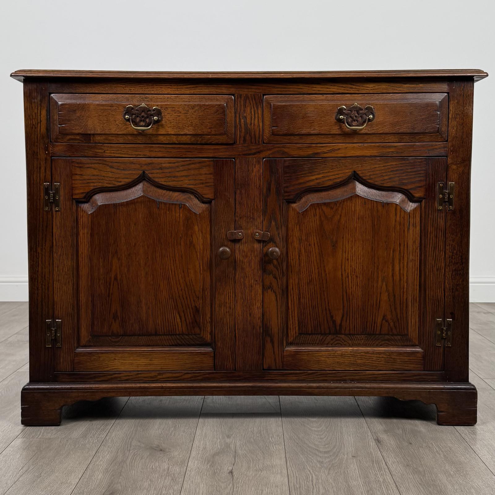 Antique 20th Century Fine Quality Dresser Base In Oak (1 of 12)