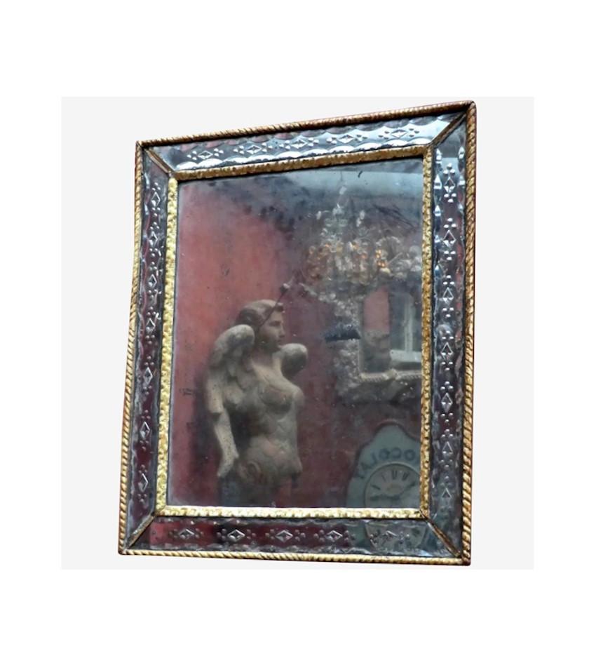 Rare 18th Century Venetian Mirror with Scooped Bevelling (1 of 8)