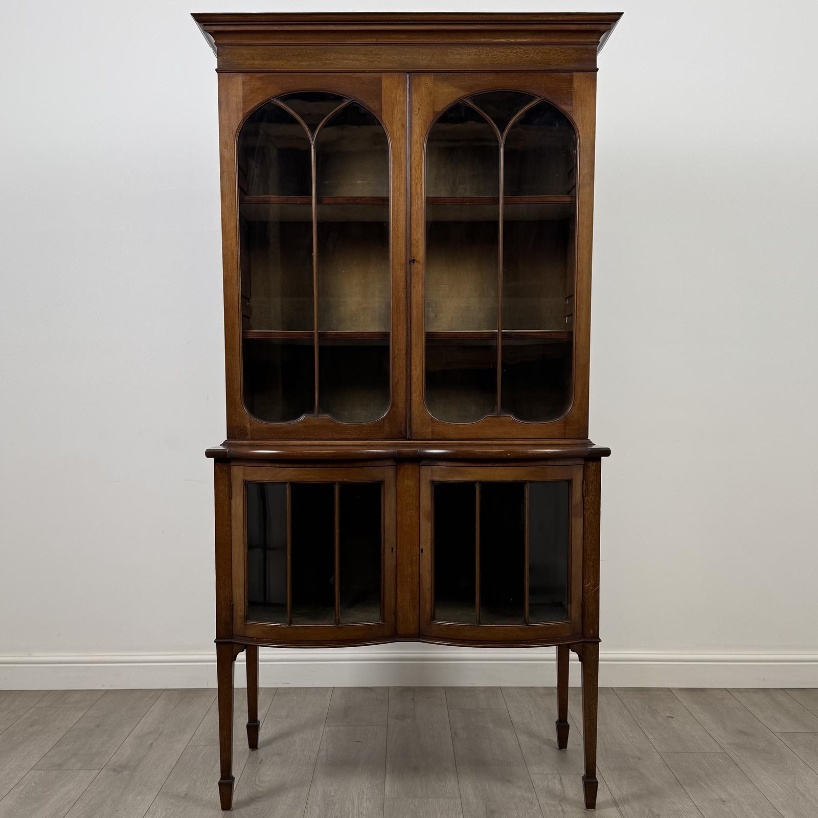 Antique 19th Century Glazed Display Cabinet In Mahogany (1 of 10) Antique 19th Century Glazed Display Cabinet In Mahogany (1 of 10)