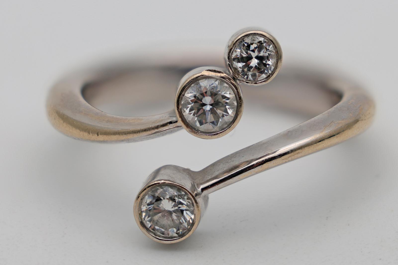 Diamond Spray 14ct White Gold Ring (1 of 4)