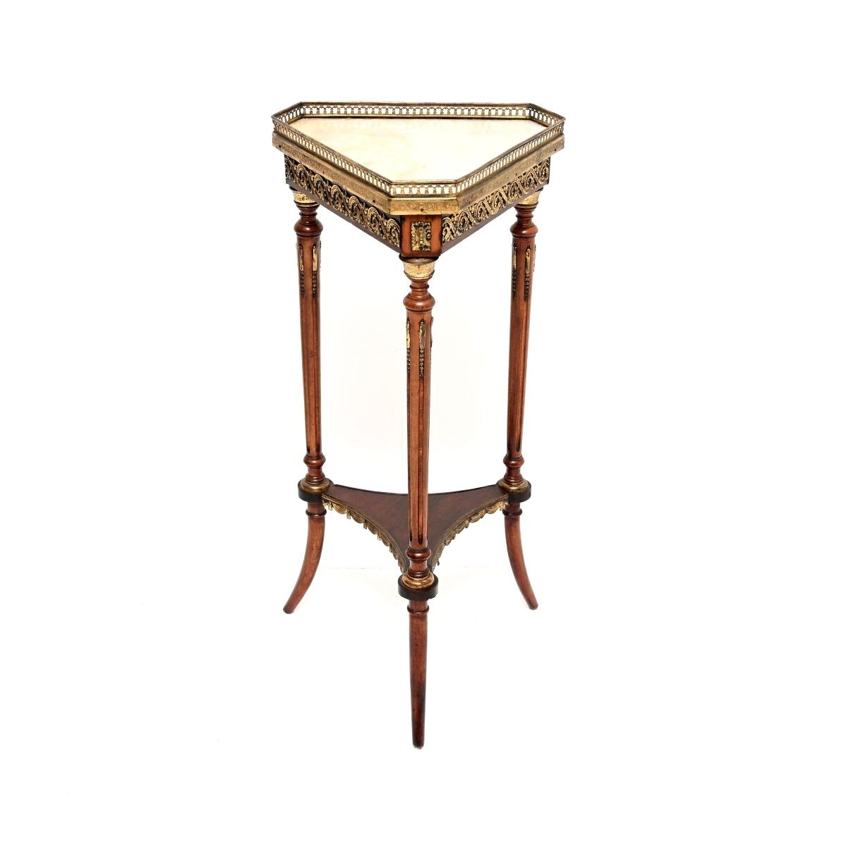 Antique French Marble Top Occasional Side Table (1 of 8) Antique French Marble Top Occasional Side Table (1 of 8)