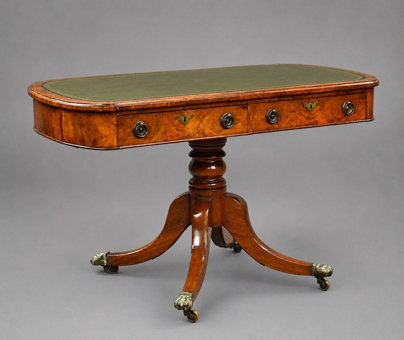 Victorian Burr Walnut Writing Table (1 of 11) Victorian Burr Walnut Writing Table (1 of 11)