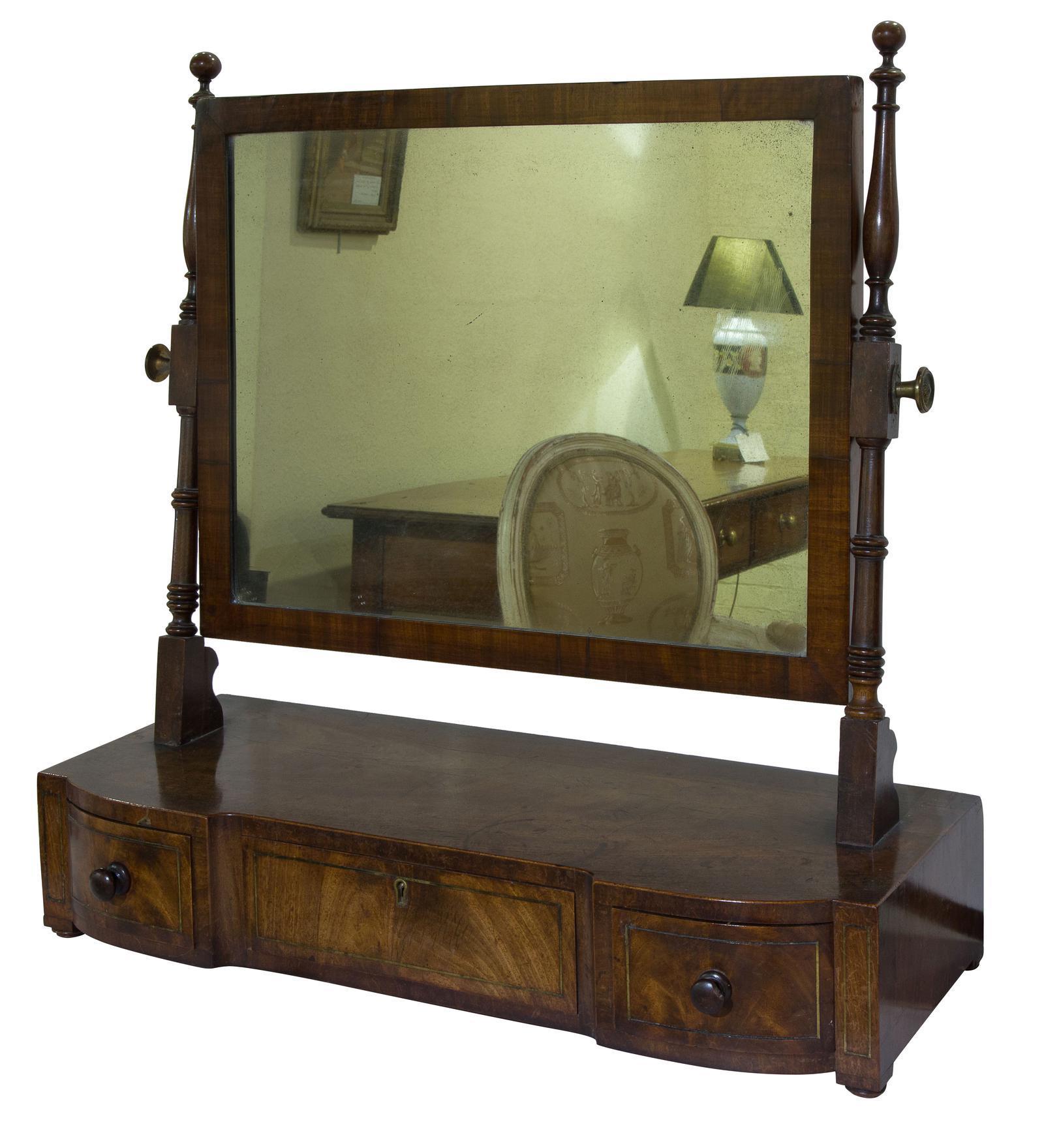 Regency Period Mahogany Dressing Table Mirror (1 of 1)