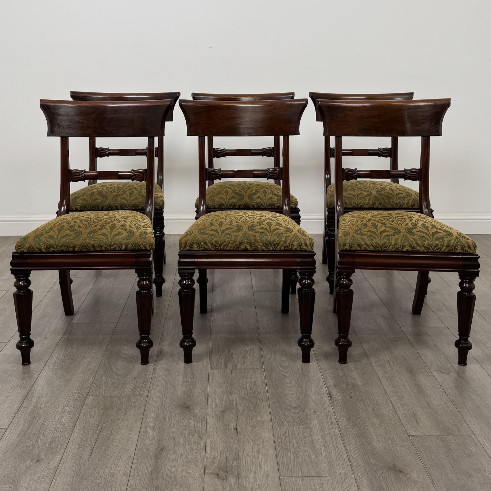Antique 19th Century Set Of 6 William IV Dining Chairs In Mahogany (1 of 8) Antique 19th Century Set Of 6 William IV Dining Chairs In Mahogany (1 of 8)