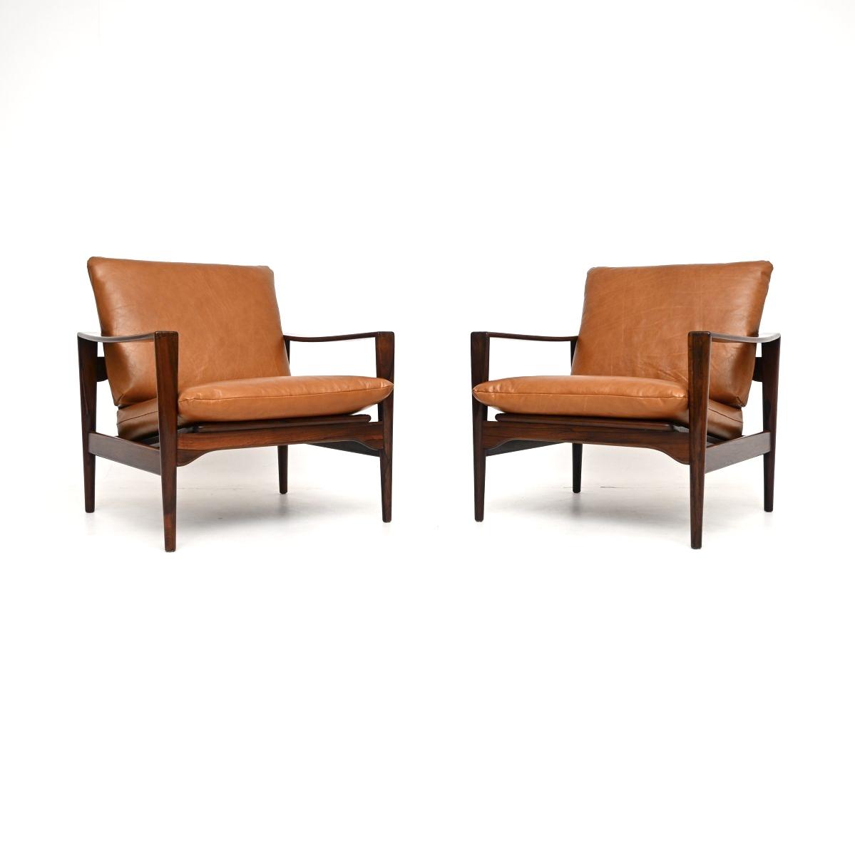 Pair of Vintage Danish Rosewood and Leather Armchairs by Niels Koefoed (1 of 10) Pair of Vintage Danish Rosewood and Leather Armchairs by Niels Koefoed (1 of 10)