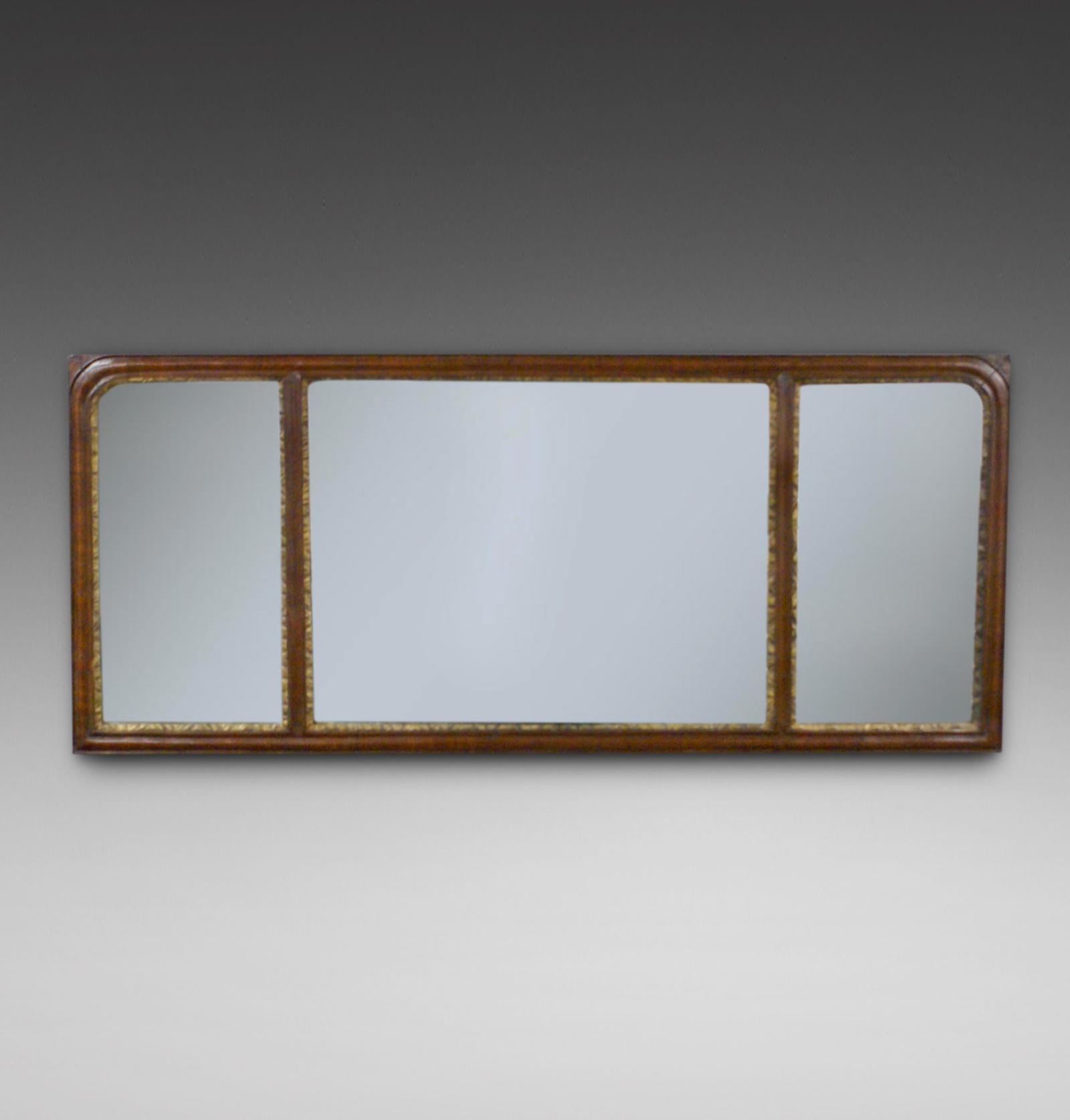 George II Mahogany & Parcel Gilt Mirror (1 of 2)