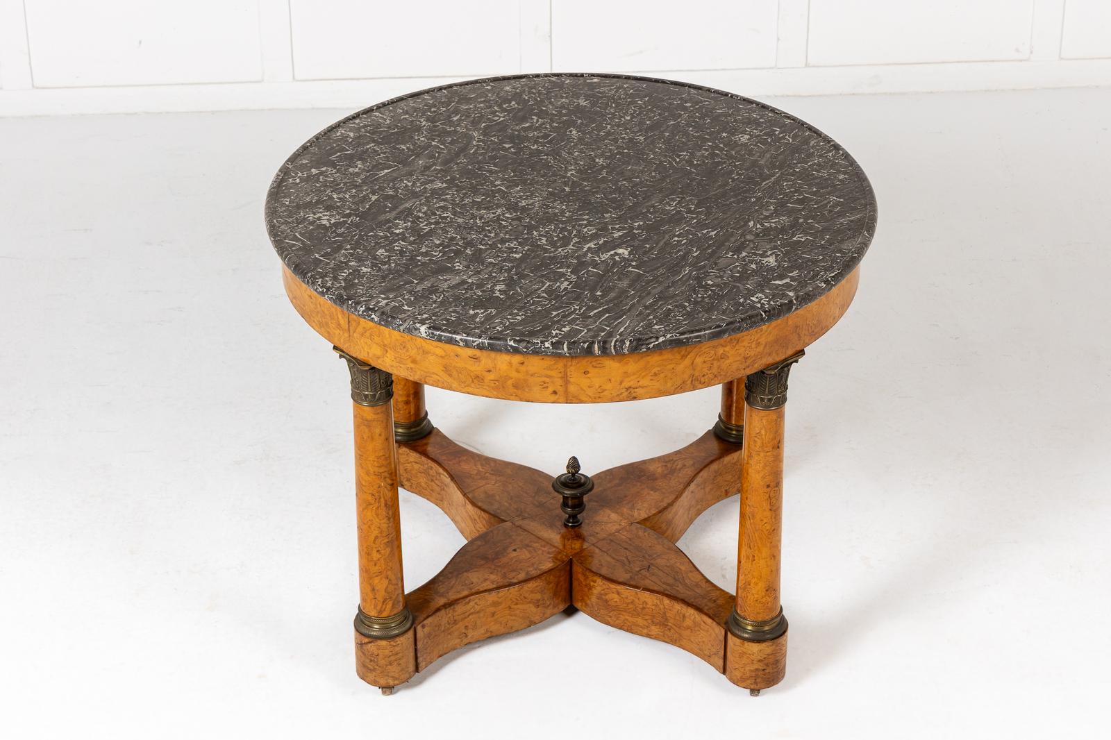 19th Century French Burr Wood Guéridon (1 of 1)