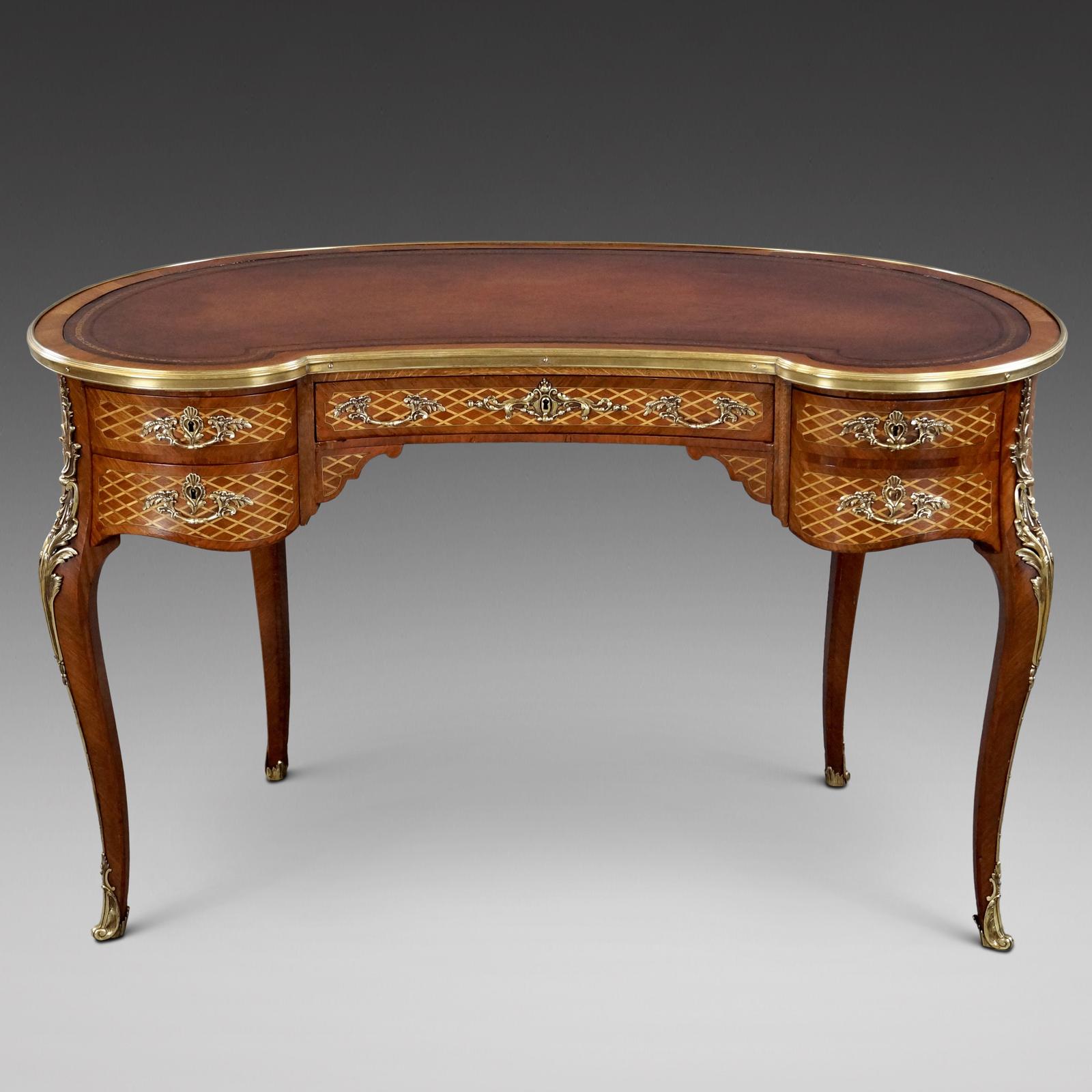 Attractive French Kidney Shape Desk (1 of 7)