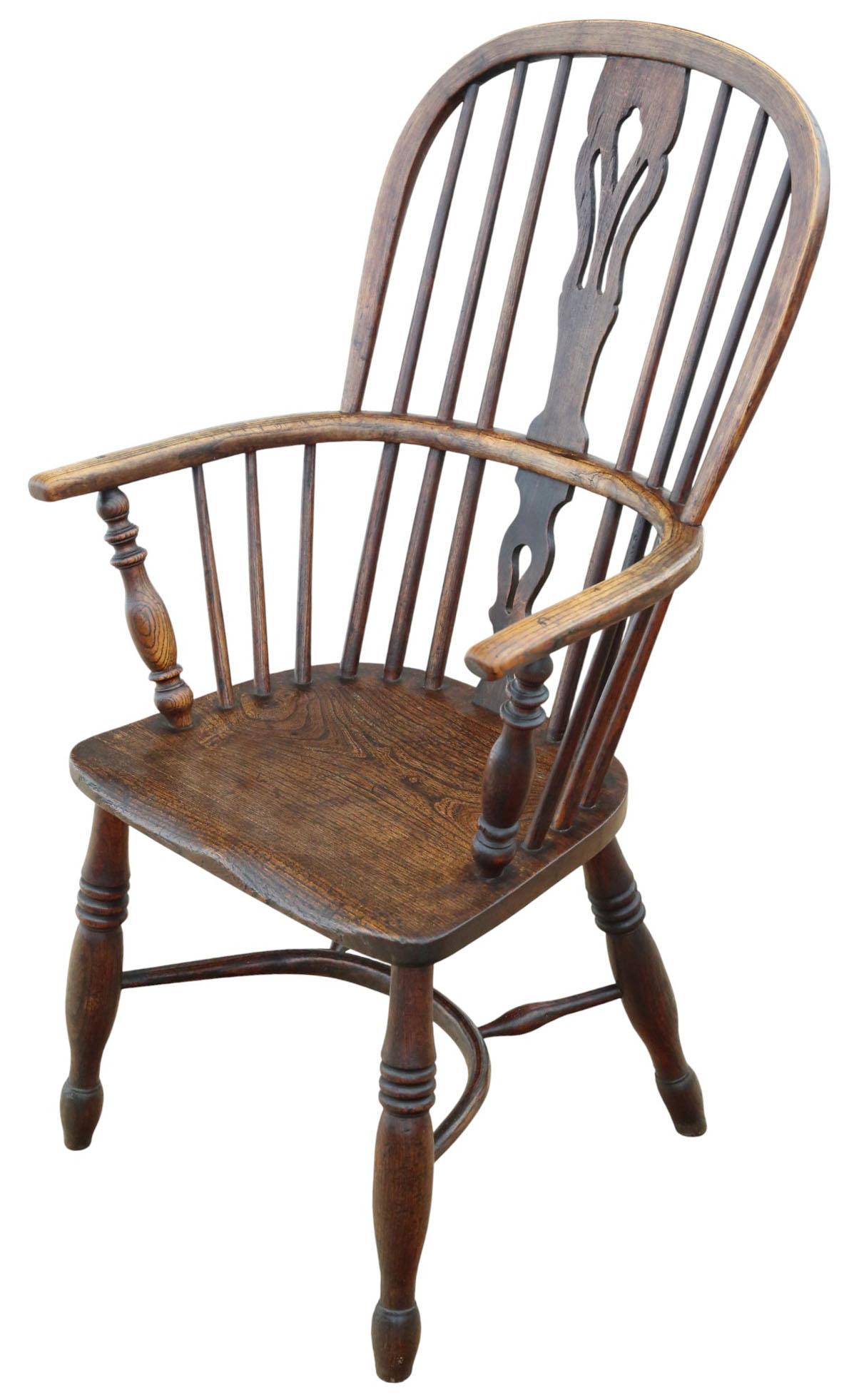 Antique 19th Century Ash & Elm Windsor Armchair or Carver Elbow-chair– Fine Quality (1 of 7) Antique 19th Century Ash & Elm Windsor Armchair or Carver Elbow-chair– Fine Quality (1 of 7)