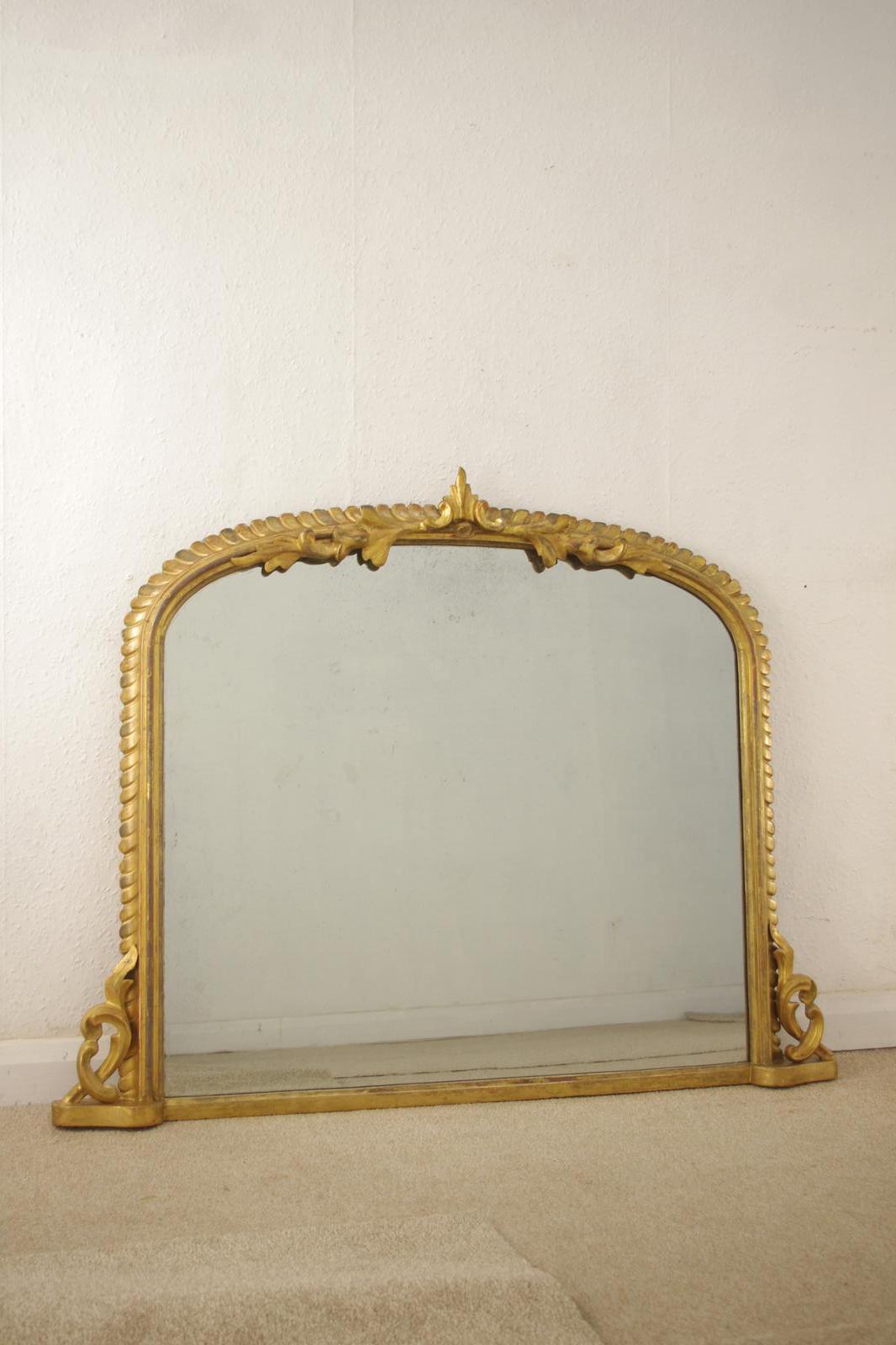 Victorian Giltwood Arch Top Overmantle Mirror (1 of 9) Victorian Giltwood Arch Top Overmantle Mirror (1 of 9)