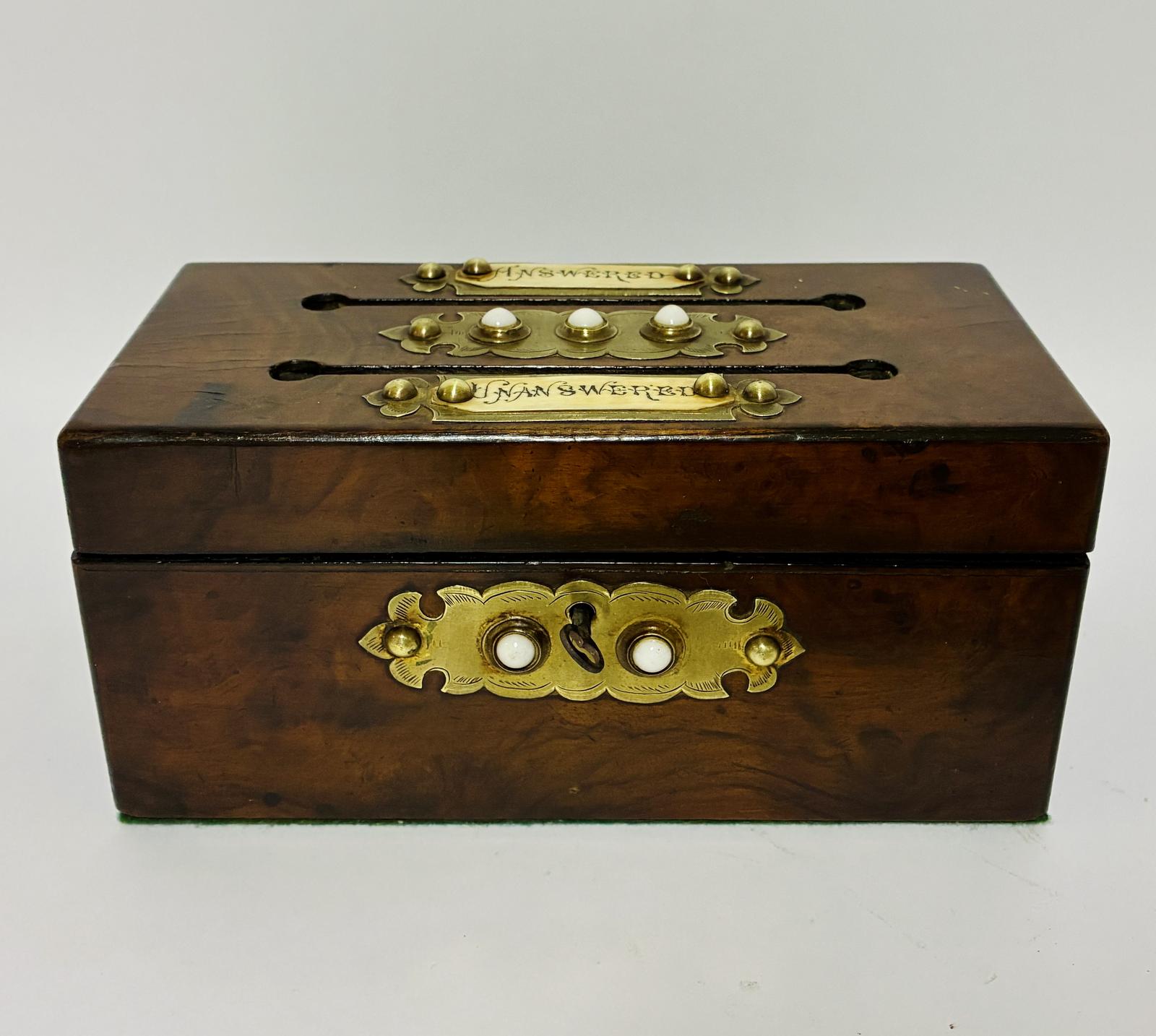 Victorian Walnut Correspondence Box (1 of 12) Victorian Walnut Correspondence Box (1 of 12)