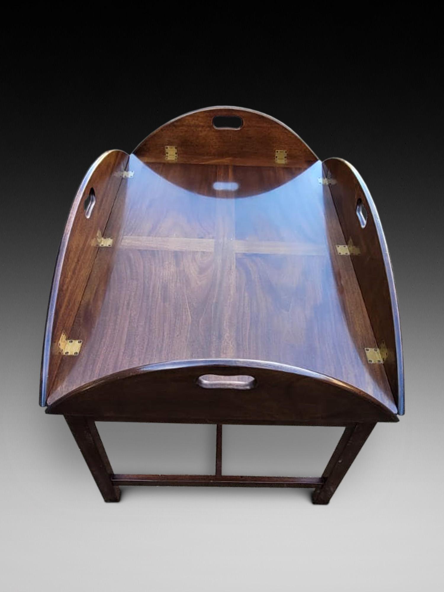 Titchmarsh & Goodwin Style Butlers Tray on Stand / Coffee Table (1 of 3) Titchmarsh & Goodwin Style Butlers Tray on Stand / Coffee Table (1 of 3)