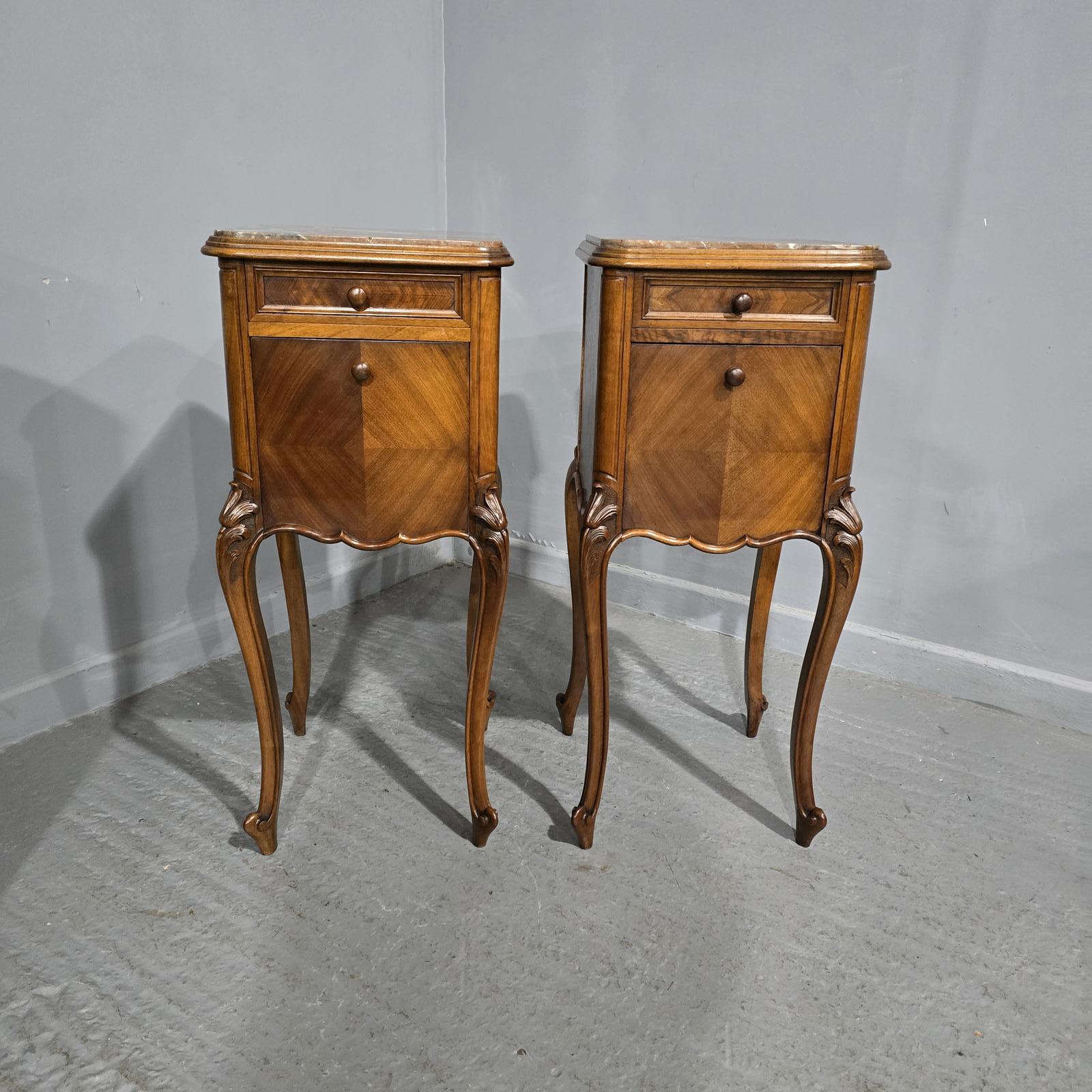 Super Pair French Bedside Lamp Cabinets (1 of 9)