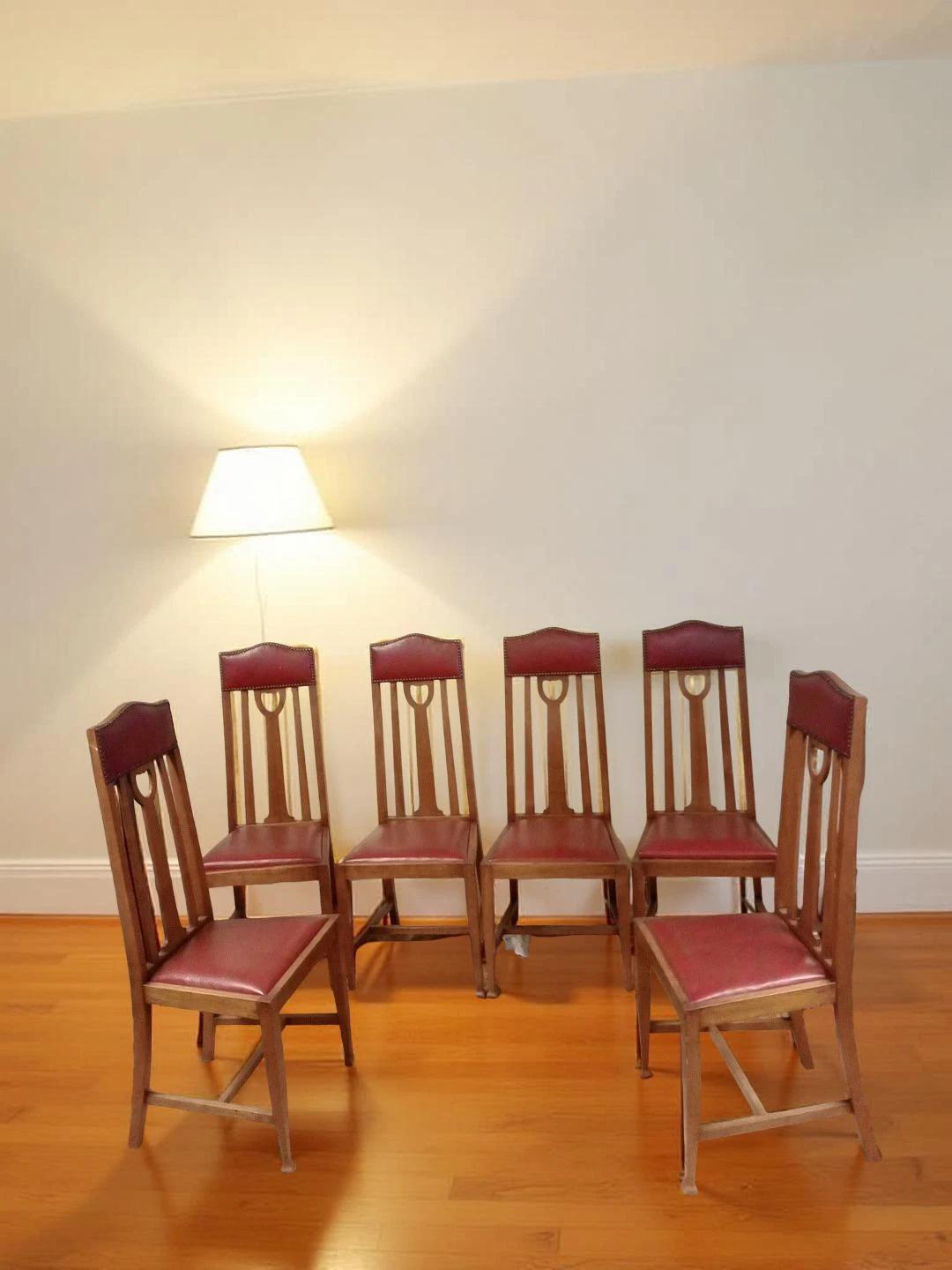 Set of Six Dining Chairs Antique Late 19th Century (1 of 9)