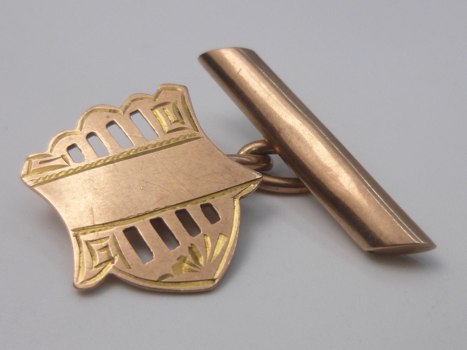 Rose Gold Cufflinks (1 of 6)