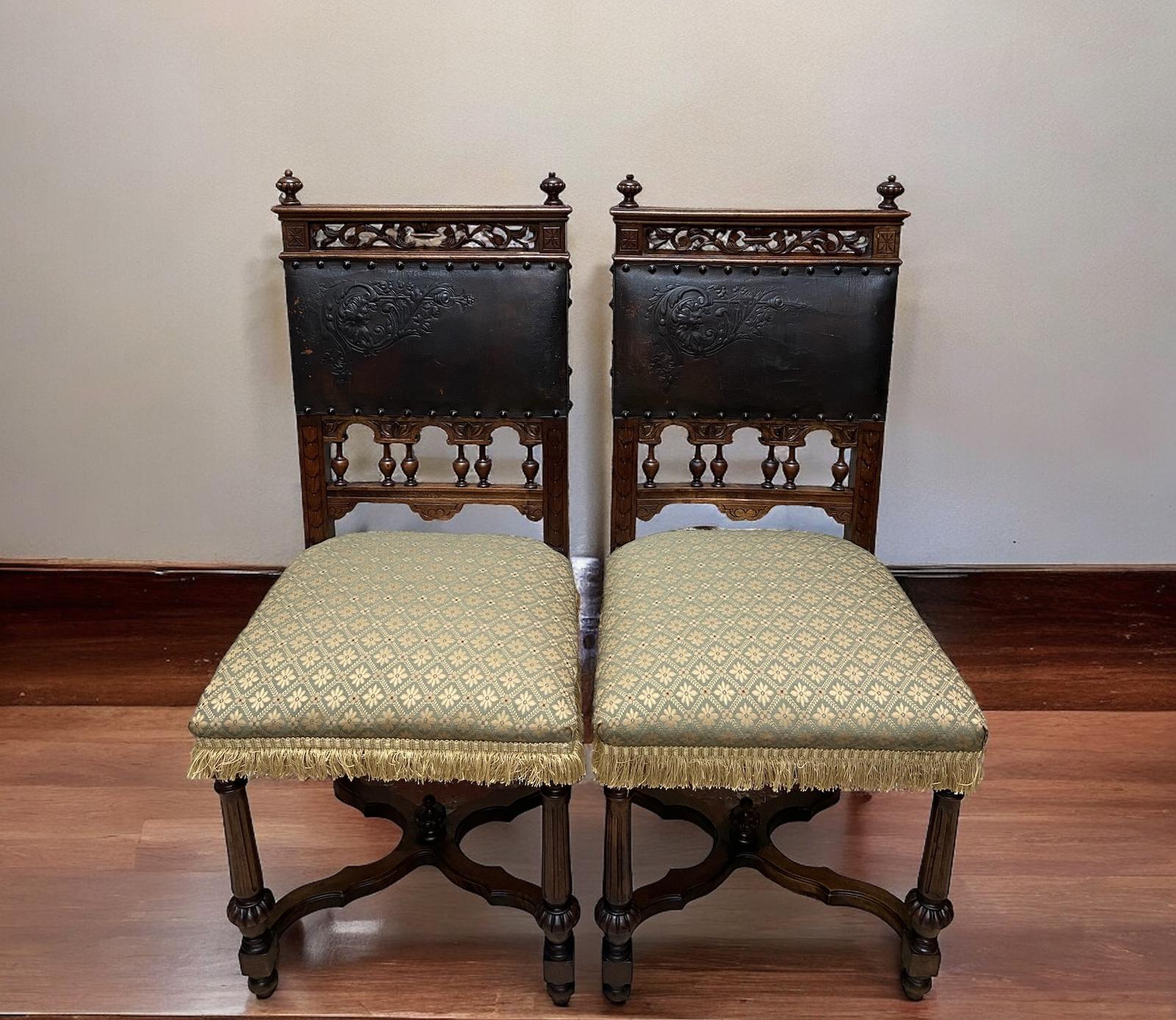 Antique 19th Century Side Chairs / Set of 2 (1 of 10)