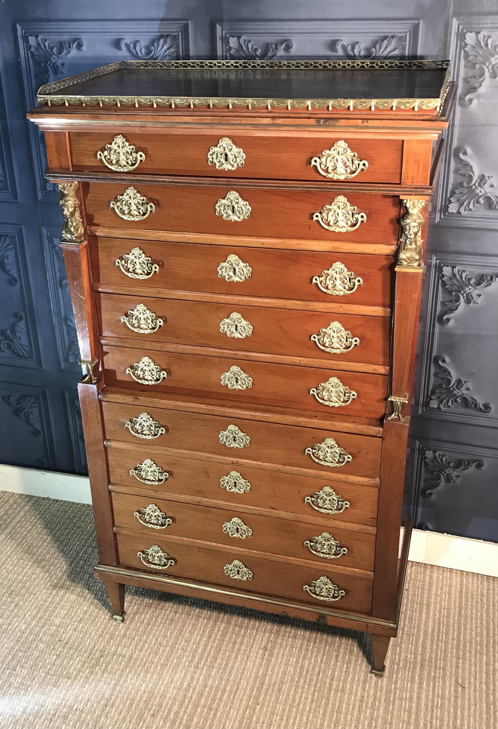 French Empire Chest of Drawers (1 of 1)