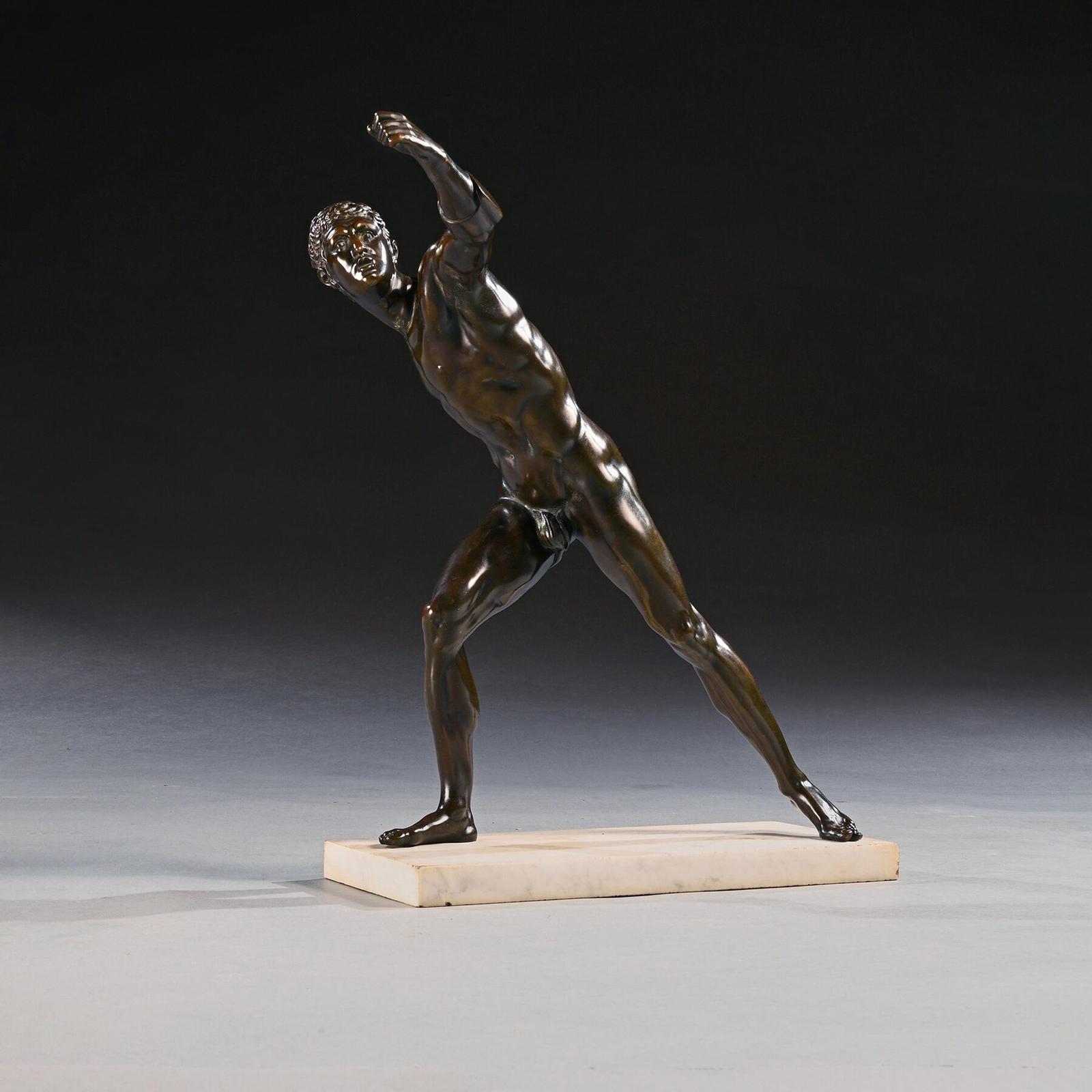 19th Century French Borghese Gladiator Bronze of Large Scale (1 of 7)