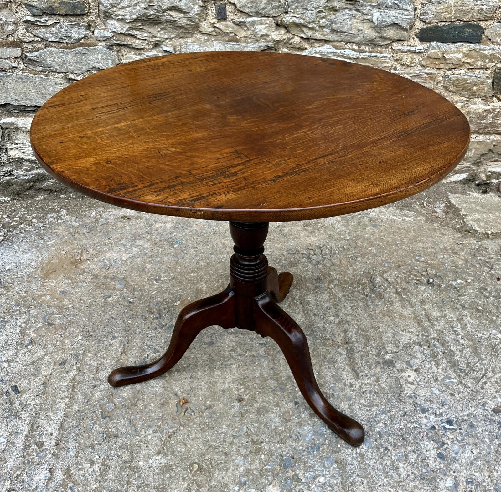 Georgian Oak Tilt Top Table (1 of 17) Georgian Oak Tilt Top Table (1 of 17)