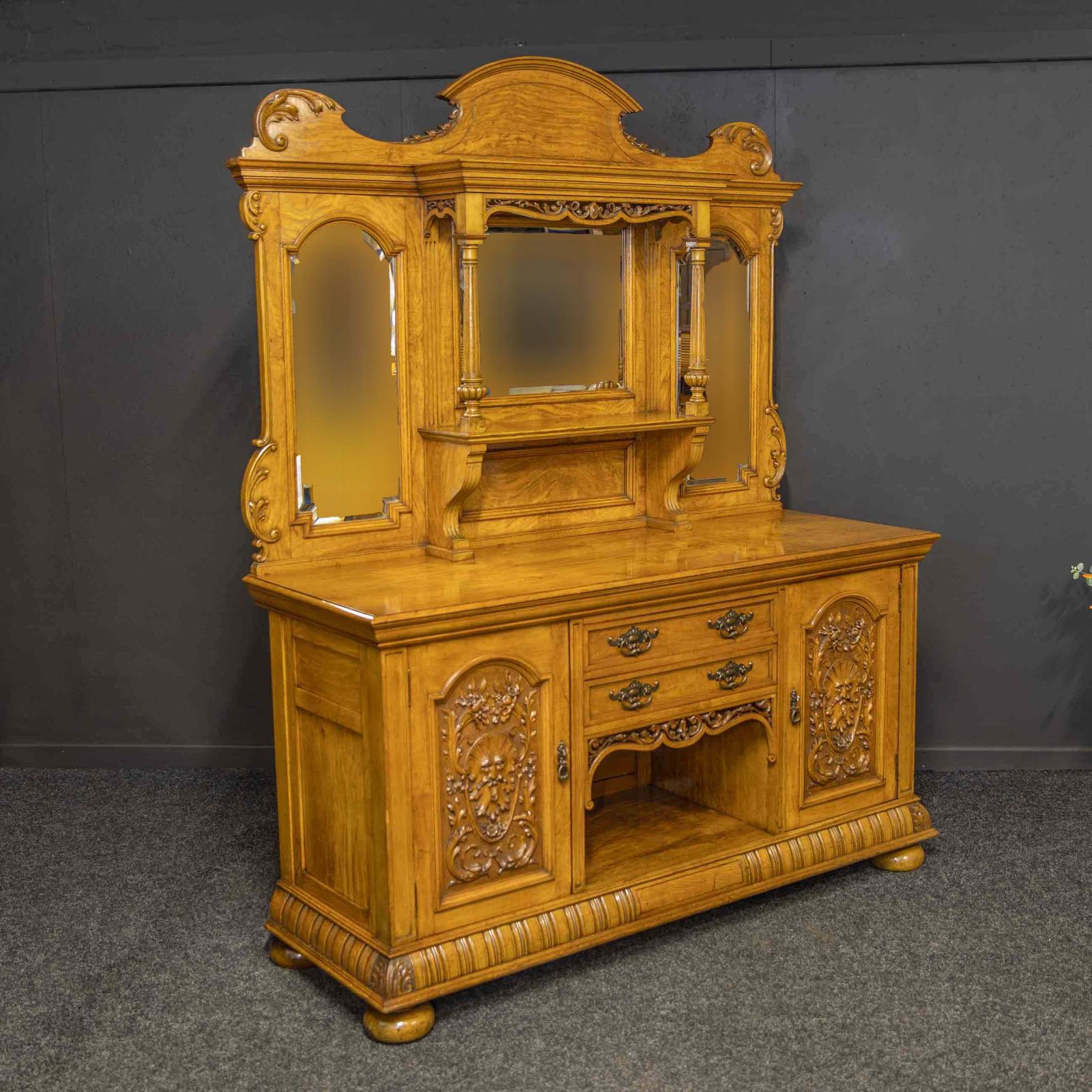 Victorian Pollard Oak Sideboard (1 of 17)