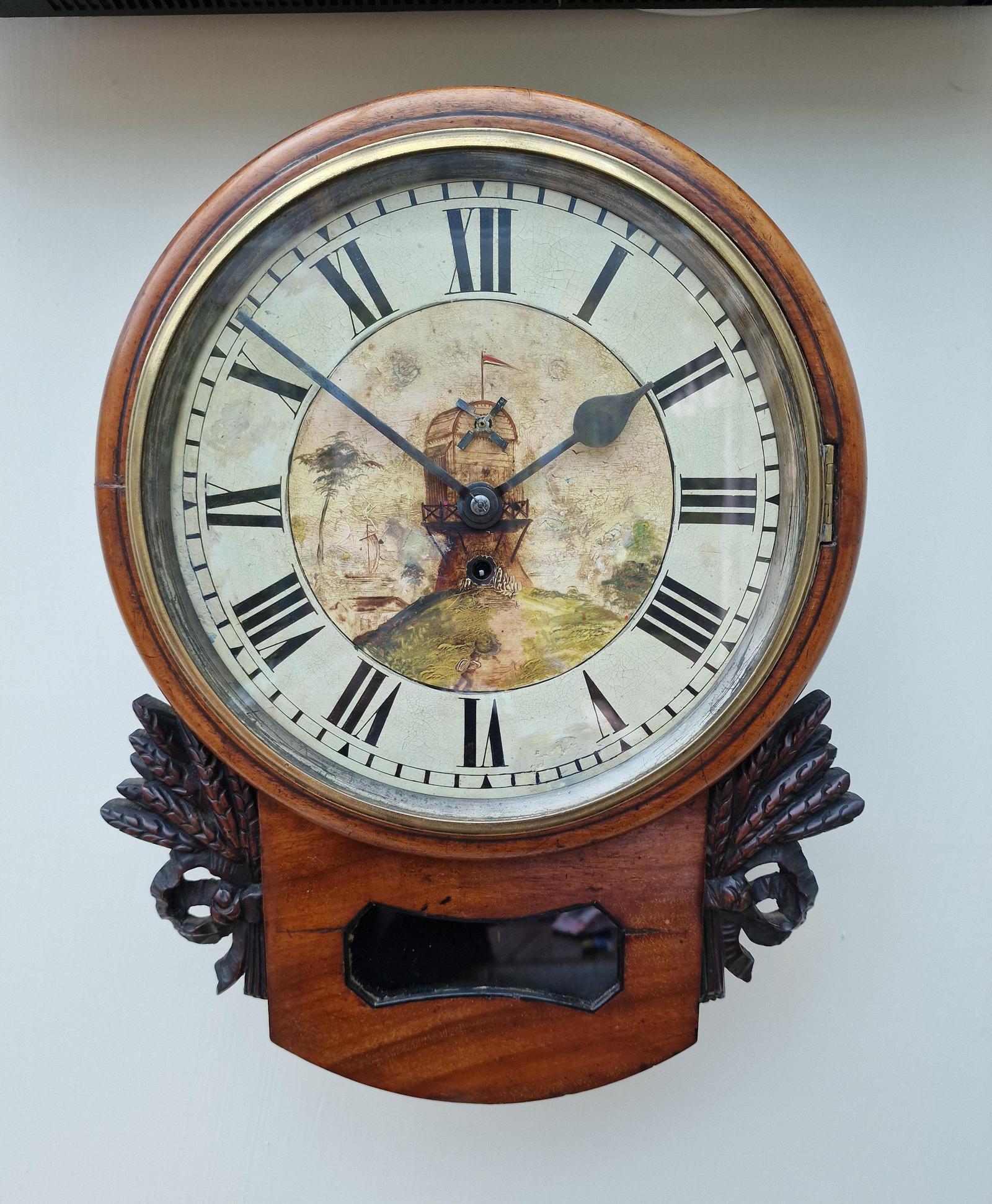 Automaton Windmill Fusee Dial Wall Clock (1 of 5) Automaton Windmill Fusee Dial Wall Clock (1 of 5)