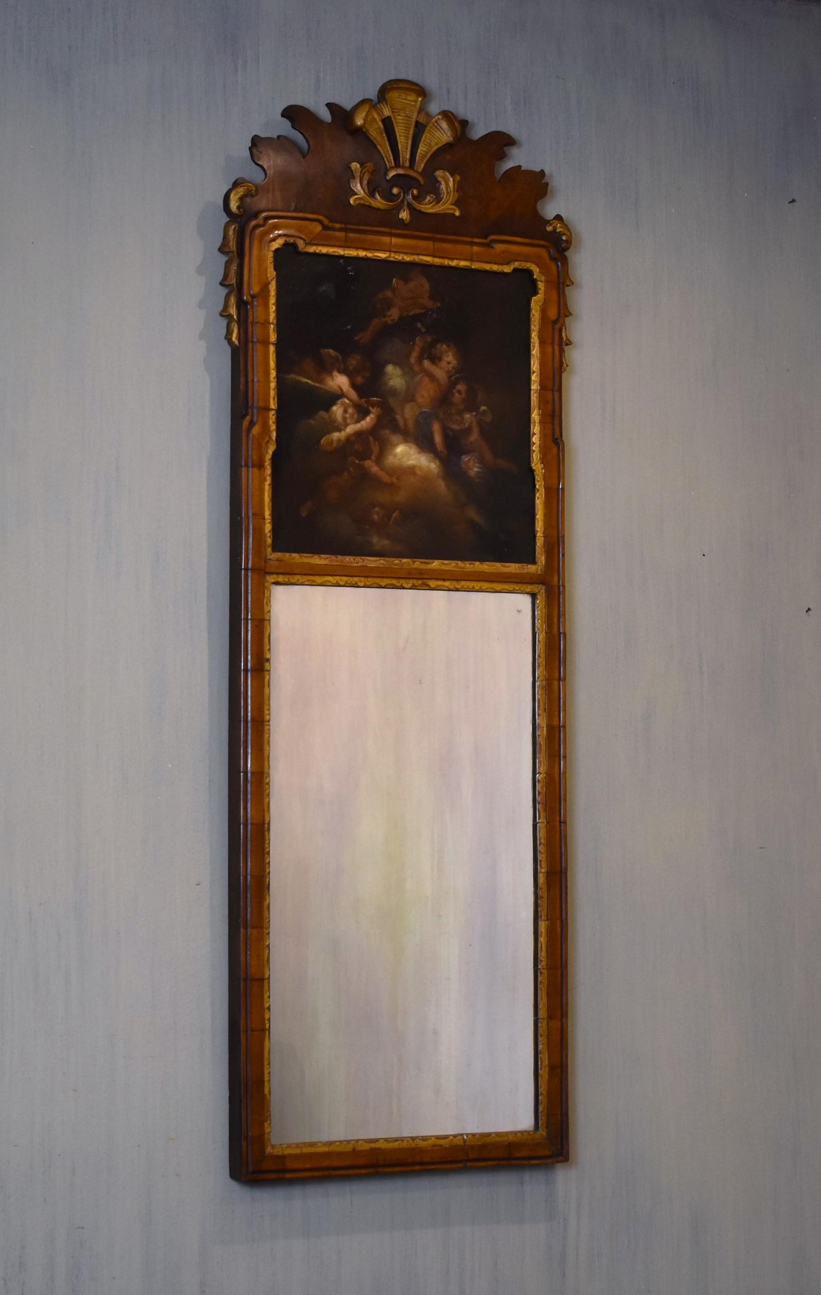 Walnut Trumeau Mirror (1 of 6) Walnut Trumeau Mirror (1 of 6)