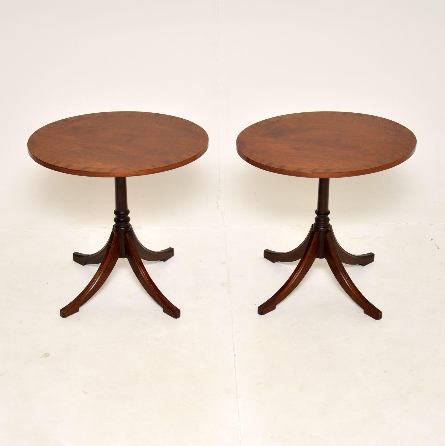 Pair of Regency Style Mahogany Side Tables (1 of 5) Pair of Regency Style Mahogany Side Tables (1 of 5)