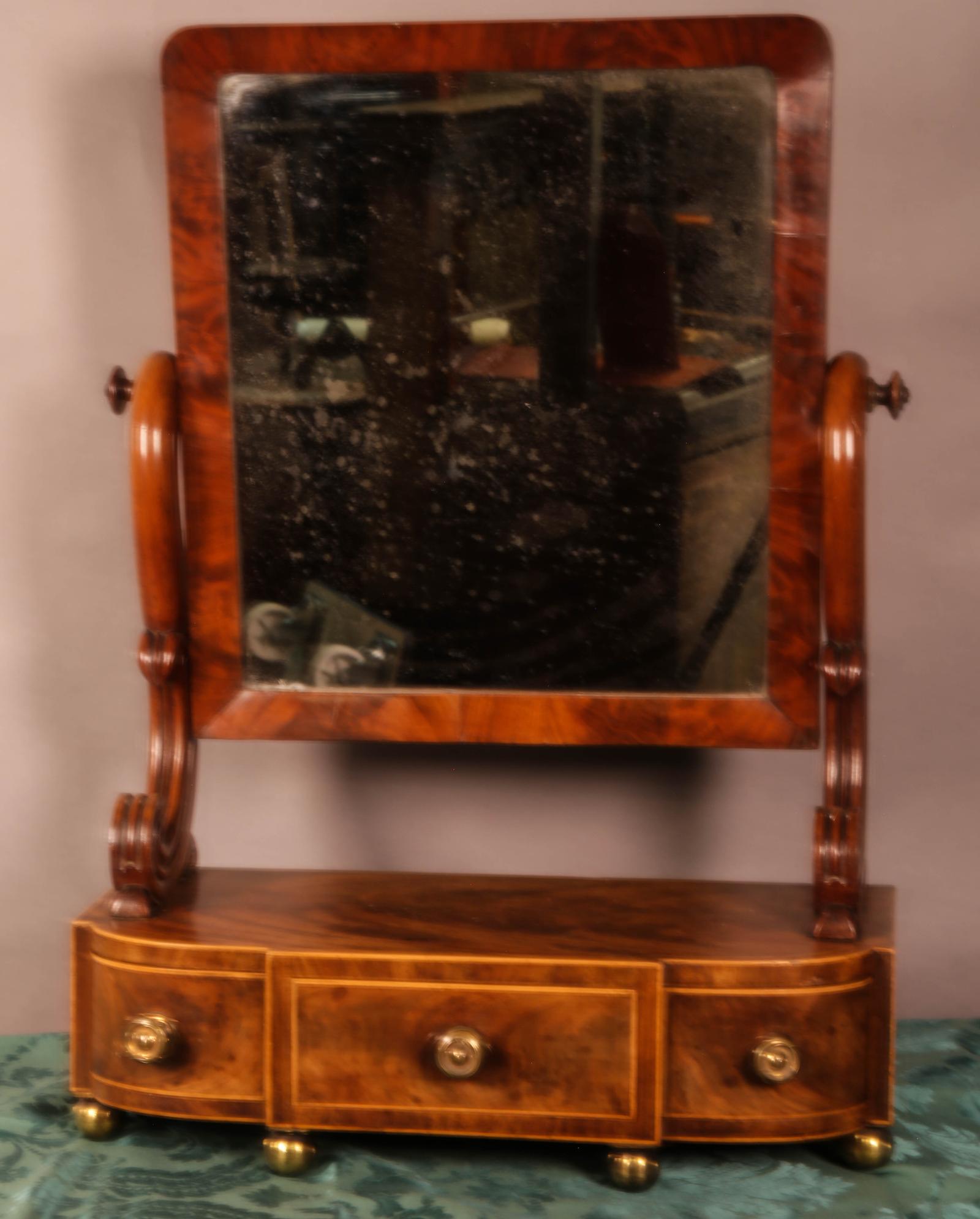 Early Victorian Dressing Mirror (1 of 6)