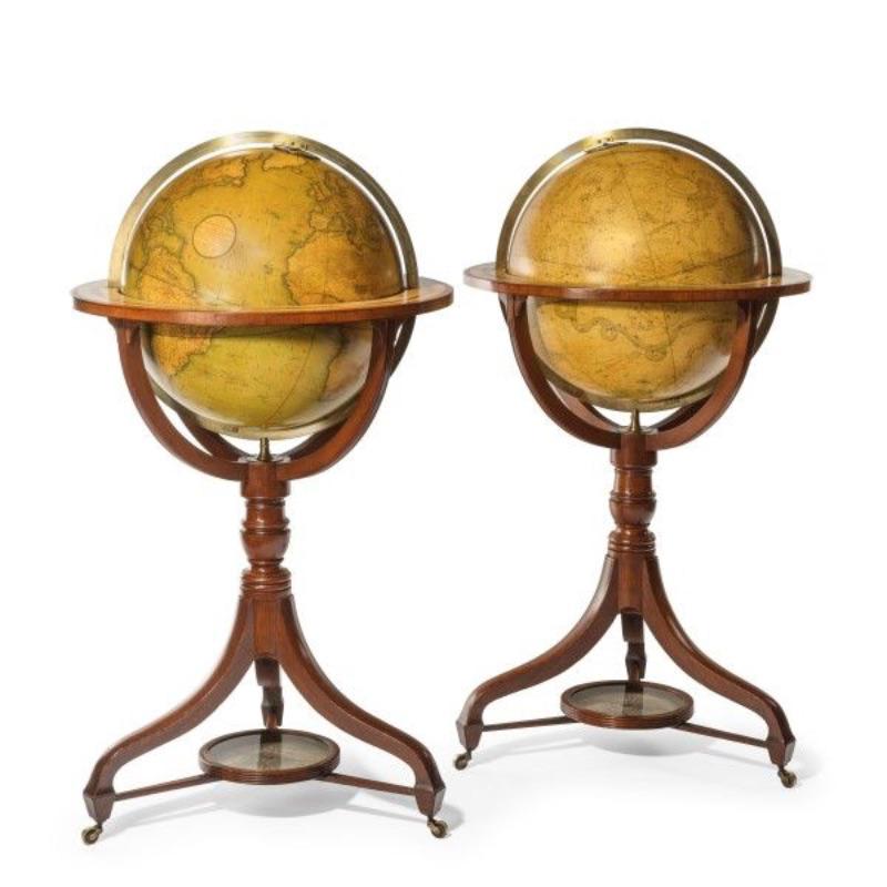 Fine Pair of Cary’s 18” Floor Standing Library Globes (1 of 5) Fine Pair of Cary’s 18” Floor Standing Library Globes (1 of 5)
